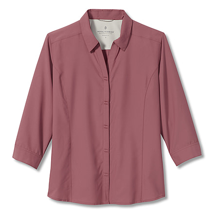 Royal Robbins Expedition II 3/4 Sleeve Shirt - Womens, Deco Rose, XL, Y322027-Deco Rose-XL