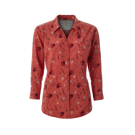 Royal Robbins Expedition Print 3/4 Sleeve Shirt - Women's, Grenadine Print, Small Y322002-GRENADINE PT-S