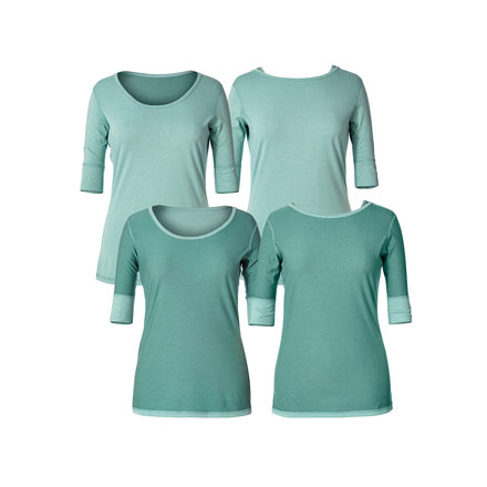 Royal Robbins Flip N Twist Womens Half Sleeve Tee Shirt, Opal, L 31447-OPAL-L