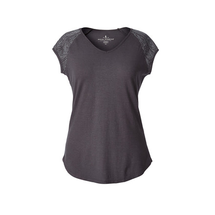 Royal Robbins Flynn Short Sleeve Women's Top, Asphalt, L 61721-ASPHALT-L