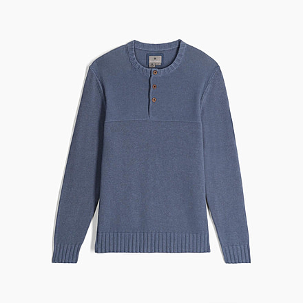 Royal Robbins Headlands Hemp Button Crew - Mens, Sea, Medium, Y717021762M