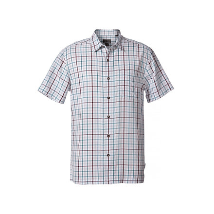 Royal Robbins Mojave Pucker Plaid Men's Short Sleeve Shirt, North Atlantic, M 71917-NORTH ATLANTIC-M