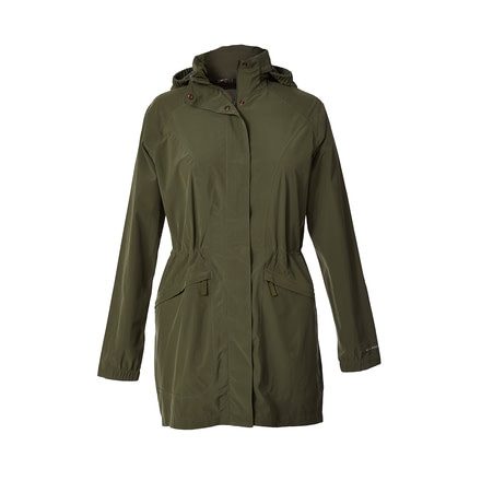 Royal Robbins Oakham Waterproof Trench - Women's, Bayleaf, L, 38158-BAYLEAF-L