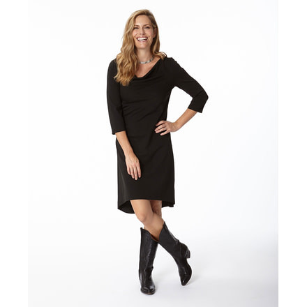 Royal Robbins Ponte Dress - Women's -Jet Black-Large
