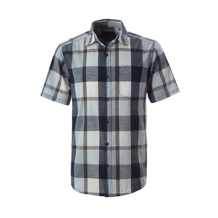 Royal Robbins Sawtooth Plaid Short Sleeve Shirt - Men's, Cloud, Large Y722001-CLOUD-L