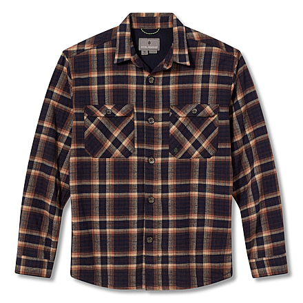 Royal Robbins Snowcap Lined Flannel Long Sleeve Shirt - Men's, Small, Naval Big Basin Plaid, Y722032-413-S