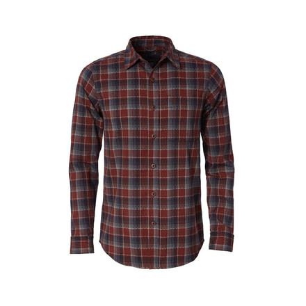 Royal Robbins Thermotech Drake Plaid Long Sleeve Shirt - Mens, Cedar, Small, Y422007-074-S