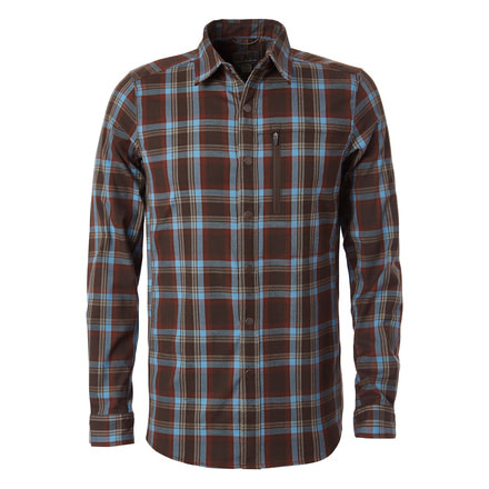 Royal Robbins Thermotech Ren Plaid Long Sleeve Shirt - Mens, Chocolate, 2XL, 42203-848-XXL
