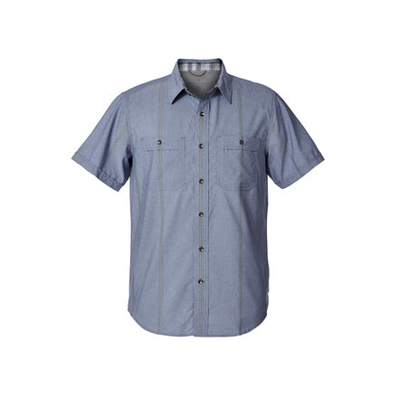 Royal Robbins Vista Dry Men's Short Sleeve Shirt, Deep Blue, M 41159-DEEP BLUE-M