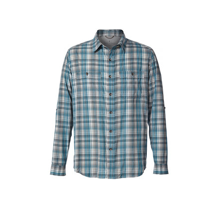 Royal Robbins Vista Dry Plaid Men's Long Sleeve Shirt, Viridian Green, L 42385-VIRIDIAN GREEN-L
