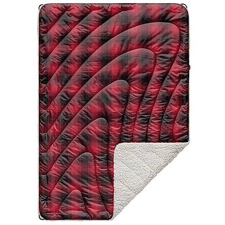 Rumpl Printed Sherpa Puffy Blanket, Ombre Plaid, Junior, TPSB-OPL-J