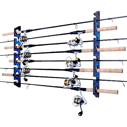 Rush Creek Creations 8 Rod Wall/Ceiling Rack, Blue, 23 x 3 x .6, 38-4077