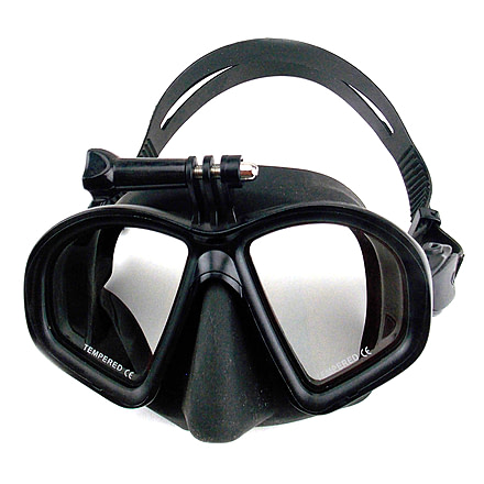 SA Sports Outdoor Gear Drophog Freediving Mask Water Sports Equipment, Slicone, Black, One Size, 749