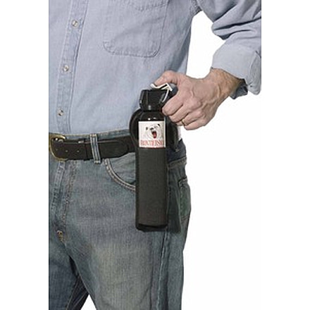 Sabre 9.2 oz bear spray with holster, Black FBAD-07