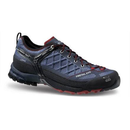 Salewa Firetail EVO GTX Hiking Shoe - Men's-Blue Jeans/Red-Medium-12 US
