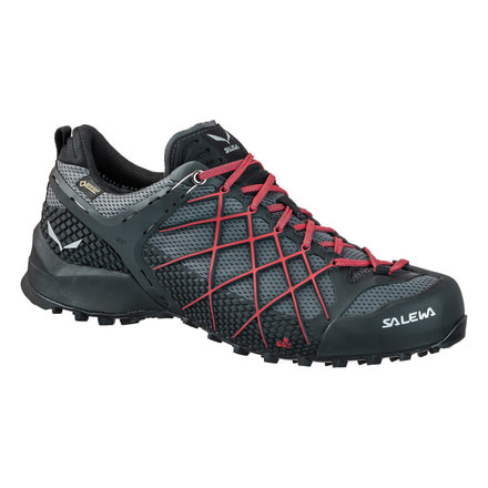 Salewa Mountain Trainer Mid GTX Backpacking Boots - Men's, Black Olive/Papavero, 7 US, 00-0000063447-939-7