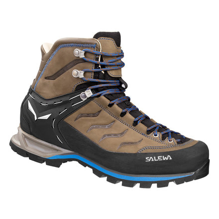 Salewa Mountain Trainer Mid Leather Hiking Shoes, Walnut/Royal Blue, 10 00-0000063440-2714-9