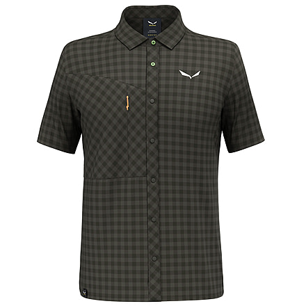 Salewa Puez Dry S/S Shirt - Men's, Dark Olive, L, 00-0000028627-5280-L