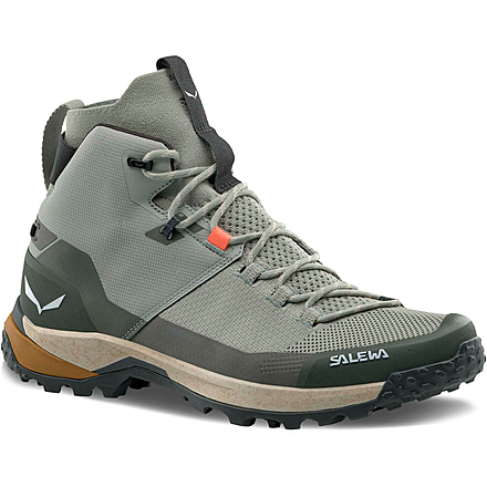 Salewa Puez Knit Mid PTX Hiking Boots - Mens, Shadow/Dark Olive, 10 US, 00-0000061434-5136-10