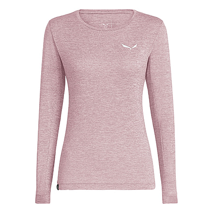 Salewa Puez Melange Dry Tee Long Sleeve - Womens, Zephyr Melange, Medium, 27454-6595-M