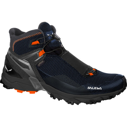 Salewa Ultra Flex Mid GTX Hiking Shoe - Men's-Black/Holland-Medium-9