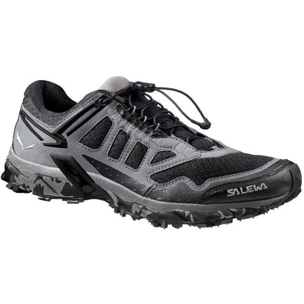 Salewa Ultra Train Trail Running Shoe - Men's-Asphalt/Black-Medium-9