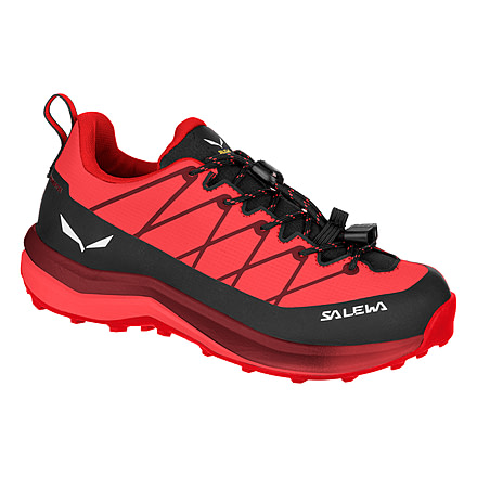 Salewa Wildfire 2 PTX Approach Shoes - Kids, Fluo Coral/Syrah, 1, 00-0000064012-6083-1