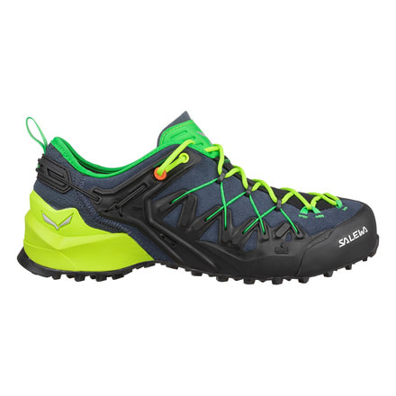 Salewa Wildfire Edge Climbing Shoes - Mens, Ombre Blue/Fluo Yellow, 13, 00-0000061346-3840-13
