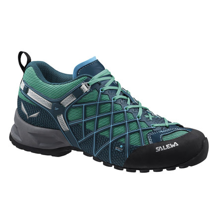 Salewa Wildfire S GTX Approach Shoe - Women's-Cyprss/River Blue-Medium-6.5 US