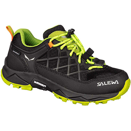 Salewa Wildfire WP Hiking Shoes - Kids, Black Out/Cactus, 4.5, 00-0000064009-986-4.5