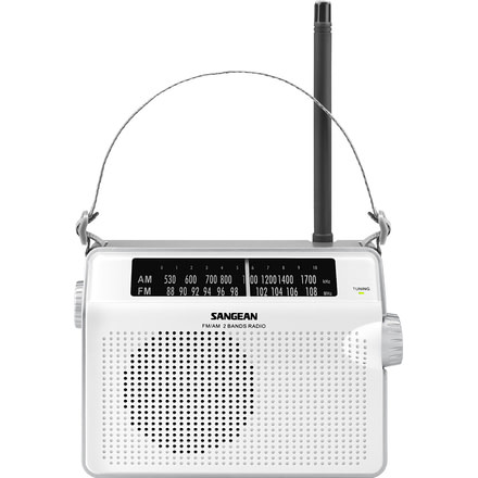 Sangean AM/FM Analog Tuning Radio, Excellent Audio &amp; Reception, Tone Control PR-D6WH