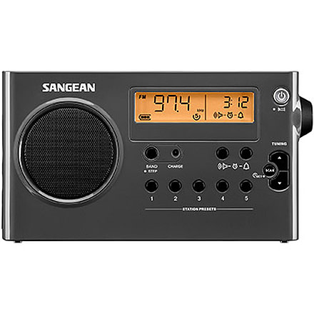 Sangean AM / FM Compact Digital Tuning Portable Radio, Gray-Black, SG-106