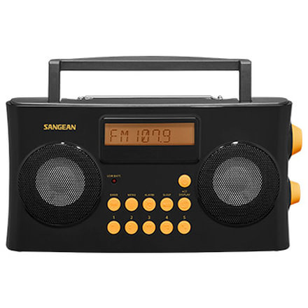 Sangean AM/FM-RDS Portable Radio Specially Designed for the Visually Impaired with Helpful, Black, PR-D17