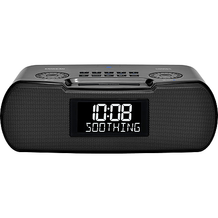 Sangean FM-RBDS / AM / Bluetooth / Aux-in Digital Tuning Clock Radio with Sound Soother, Gray, RCR-30