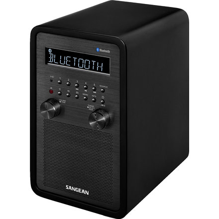 Sangean FM-RBDS/AM/Bluetooth Stereo Table Top Radio, Black, Med WR-50P