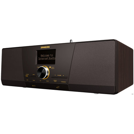 Sangean FM RDS/WiFi Internet Radio &amp; Streaming Media Player, Table Top, Walnut WFR-1