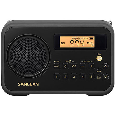 Sangean FM-Stereo / AM Digital Tuning Portable Radio, Black, SG-104