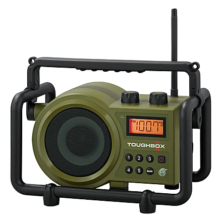 Sangean Toughbox Digital PLL AM/FM, Compact Design, AUX-In, Rechargeable, Green TB-100