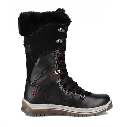 Santana Canada Marinda Lea Med Shoes - Womens, Black/Burgundy, 8, 68906806140