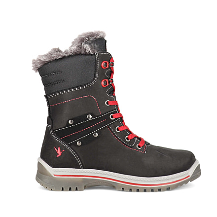 Santana Canada May Leather Winter Boot - Womens, Black/Red, 9, MAYBLACK / RED9