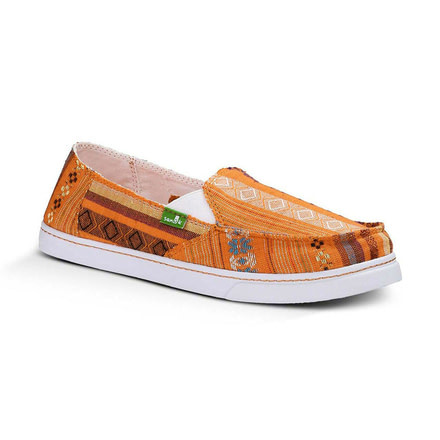 Sanuk Cabrio Poncho Casual Shoe - Women's-Coral Poncho-Medium-6 US