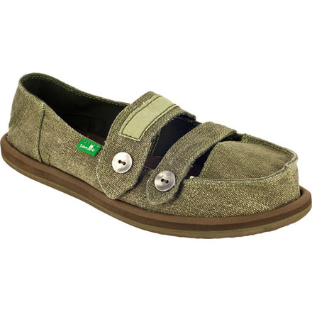 Sanuk Cadet Shoe - Women's-Green-6 US