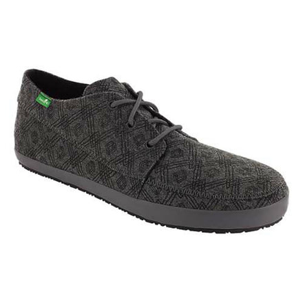 Sanuk Cassius Funk Casual Shoe - Mens-Charcoal-Medium-11 US