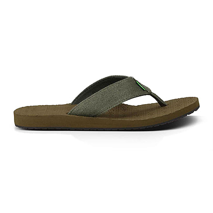 Sanuk Og Squoosh Sandal - Men's-Olive-Medium-8 US