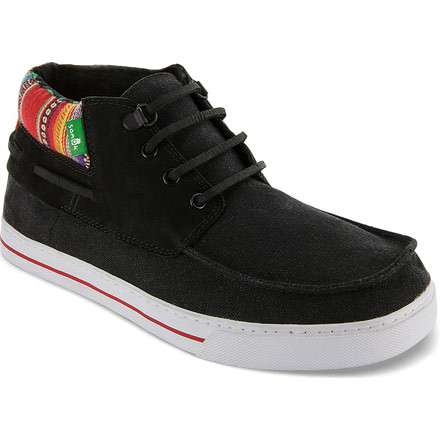 Sanuk Schooner Funk Casual Shoe - Mens-Black-Medium-10 US