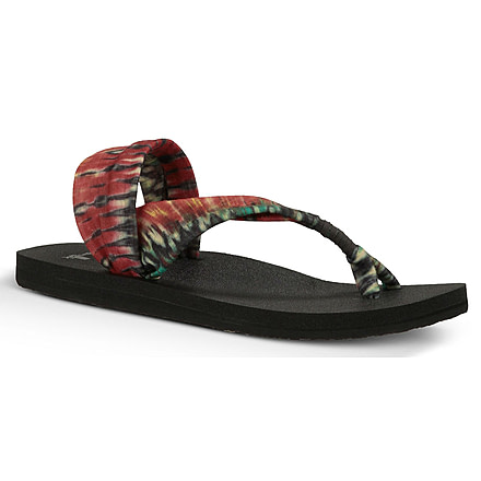 Sanuk Yoga Sling It On Print Sandal - Womens-Dusty Red/Multi-Medium-10 US