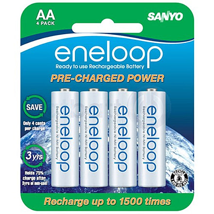 Panasonic Healthcare Panasonic Healthcare Eneloop Pre-charged Rechargeable AA 4 pack SLSYR2