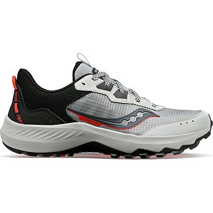 Saucony Aura TR Wide Trail Shoes - Mens, Concrete/Black, 8, Wide, S20863-11-260-W-8