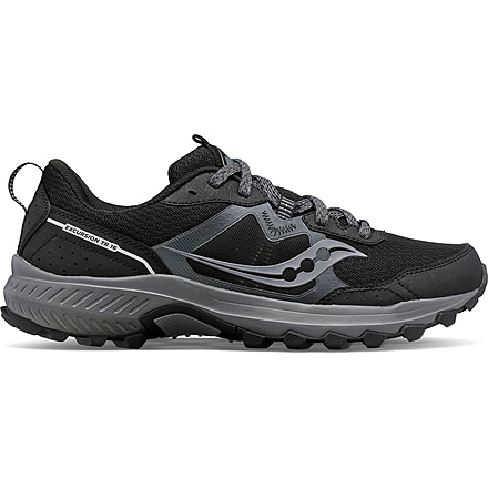 Saucony Excursion TR16 Wide Trail Shoes - Mens, Black/Charcoal, 10.5, Medium, S20745-05-001-M-105