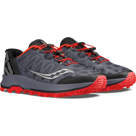 Saucony Koa Tr Trail Running Shoes - Mens, Grey/Black/Vizi Red, 12 US, S20391-35-12 US